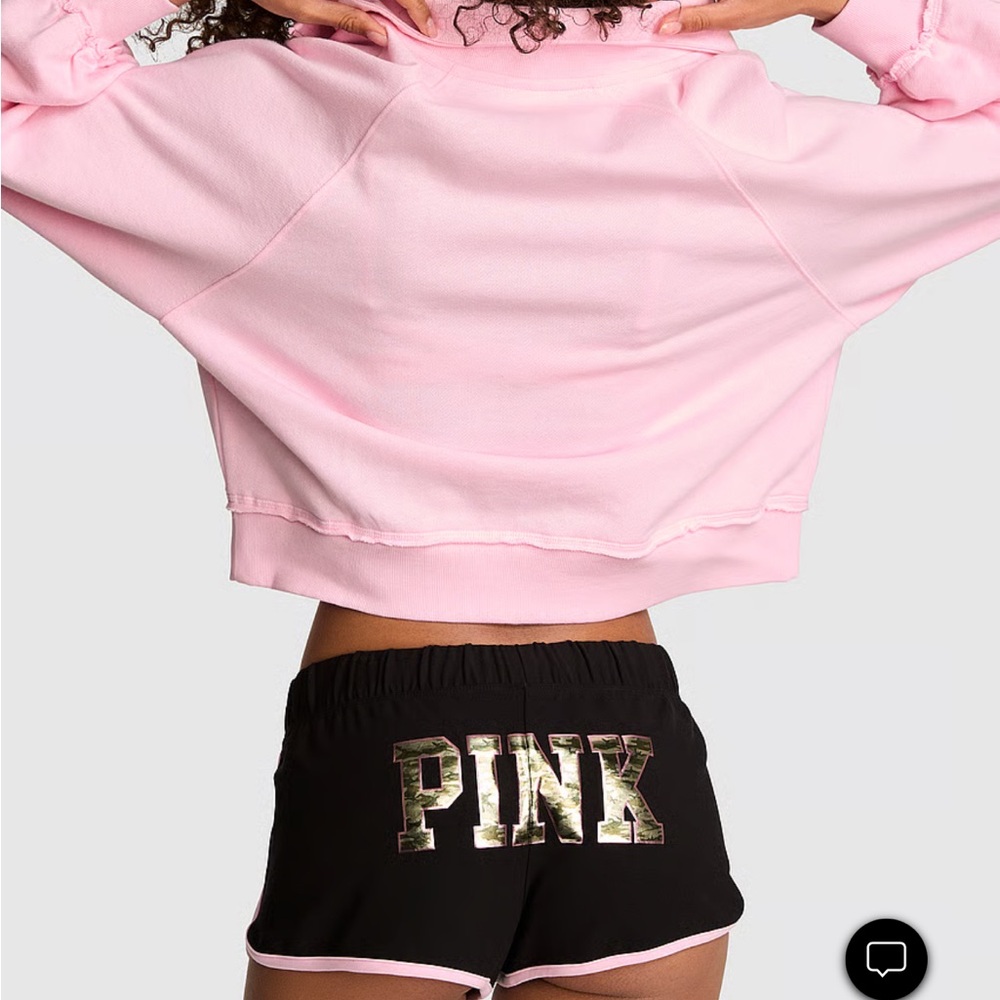 Pink Victorias Secret Soft Modal Micro Shorts Black and Pink Camo Size XXL